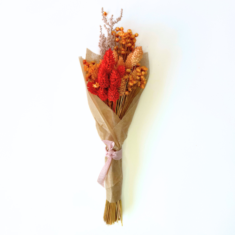 CORAL MINI FLOWER BOUQUET