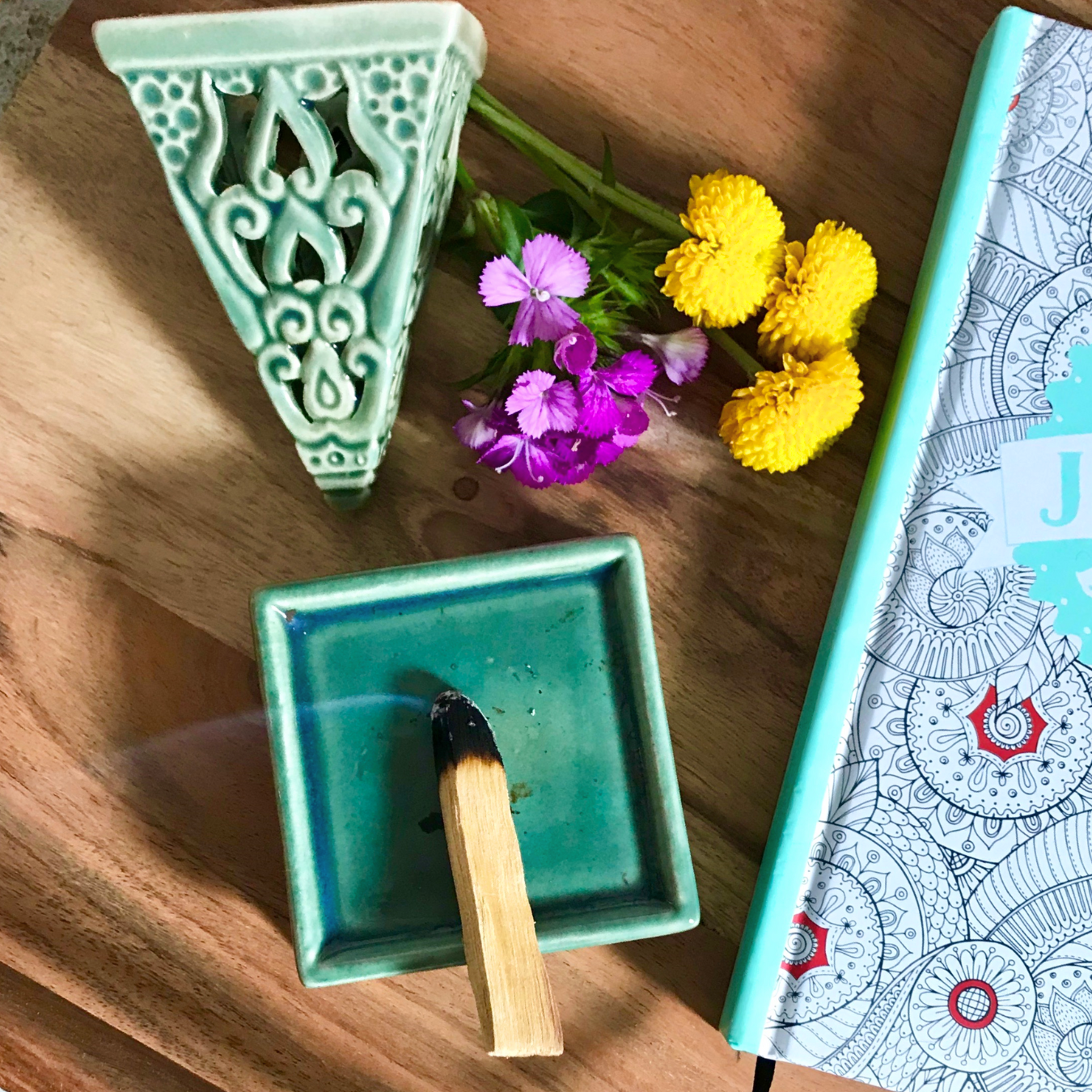 PALO SANTO & FLORAL BUNDLE - AUTUMN ORANGE